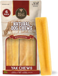 Bully Bunches Medium Authentic Yak Cheese Himalayan Chews for Medium & Small Dogs - All Natural Dog Treat Dental Chews, Made with Real Yak Milk - Lactose & Rawhide Free (6 Pk)