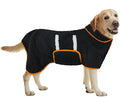 Bienbee Dog Bathrobe, Quick Drying Super Absorbent Dog Robes for After Bath, Warm Keeping Dogs Towel, Dogs Bath Supplies, Black L