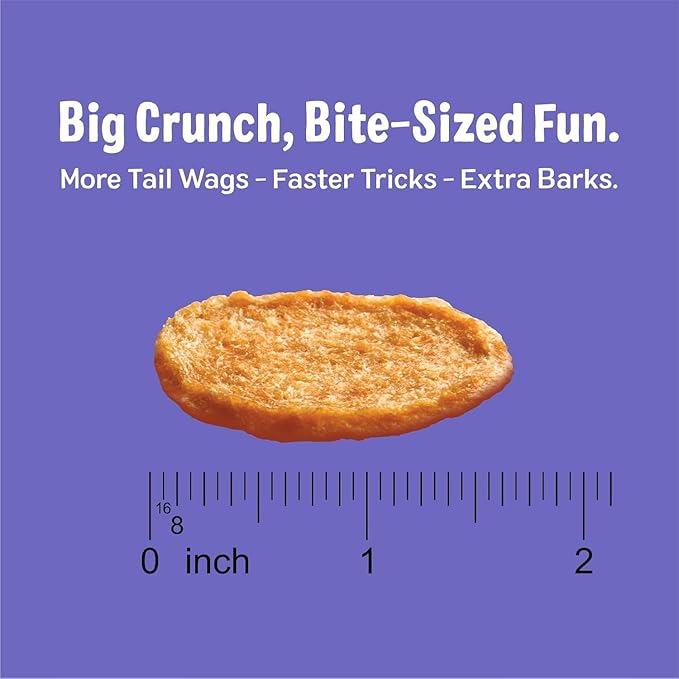 Three Dog Bakery Bark'N Crunch! Chicken Chips with 100% Real Chicken - 4 oz - Crunchy Treats for Dogs - High Protein Dog Snacks - Grain Free, No Corn or Soy, Single Ingredient Treats