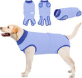 Queenmore Recovery Suit for Dogs Cats After Surgery, Dog Surgical Recovery Suit, Professional Pet Surgical Siut, Prevent Licking Dog Body Suits, Surgical Clothes for Abdominal Wounds, Sky Blue,2XL