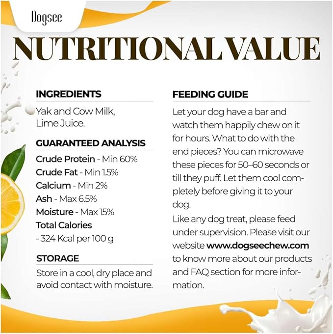 Dogsee Himalayan Yak Chews (Monster/XL- 3 Chews) | Yak Chews for Large Dogs | Dog Treats | Helps Joint Pain | Rawhide-Free | Long Lasting for Dogs Over 55 lbs