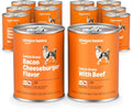 Amazon Basics Wet Dog Food Meaty Loaf Variety Pack, Bacon Cheeseburger Flavor and Beef Flavor, Made with Real Chicken and Beef, 13.2 oz can (6 cans of Each Flavor, 12 cans in Total)