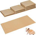 AmazingSpark 14 Pcs Guinea Pig Cage Accessories Include 12 Pcs 4.1 x 2.1 ft Disposable Guinea Pig Cage Liner 2 Pack 35 oz Pet Shavings Bedding Waterproof Kraft Bottom for Small Animal Hamster Rabbit