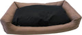 Tough Durable Oxford Waterproof Fabric Covered 2-Piece Polyester Filling Pillow Pet Bed for Small to Extra Large Dog (48x30 inches, Brown)