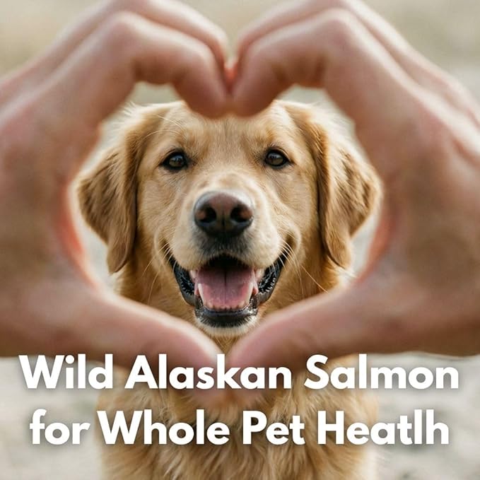 Freeze Dried Sockeye Salmon Pet Treats for Dogs & Cats, Human Grade, Fisherman Direct, Premium Wild Caught Alaskan, Single Ingredient, Omega 3, Natural Healthy Dog Training Treats, Made in USA, 5 Pack