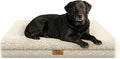 Orthopedic Dog Bed for Medium Dog Cat Noodle Cover Egg-Foam Dog Cat Bed Medium Pet Sofa with Removable Cover Washable Waterproof Pet Couch Beds (White, 36.0" L x 27.0" W x 6.7" Th)