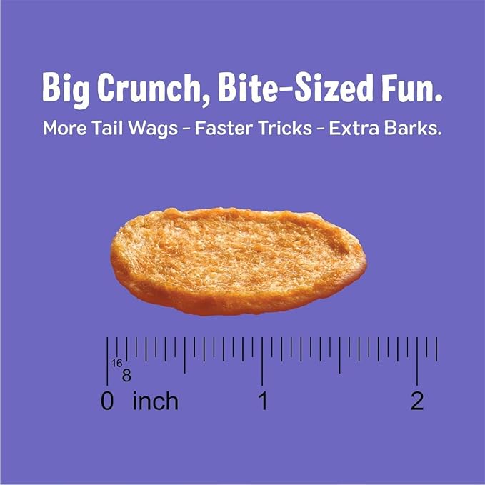 Three Dog Bakery Bark'N Crunch! Chicken Chips with 100% Real Chicken - 15 oz - Crunchy Treats for Dogs - High Protein Dog Snacks - Grain Free, No Corn or Soy, Single Ingredient Treats