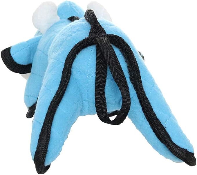 TUFFY - World's Tuffest Soft Dog Toy -Barnyard- Multiple Layers. Made Durable, Strong & Tough. Interactive Play (Tug, Toss & Fetch). Machine Washable & Floats. (Cow, Large 2 Pack)