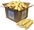 Amazing Dog Treats - Beef Cheek Braids Dog Chew (6 Inch - 50 Count) - NO Odor - Rawhide Alternative - Beef Cheek Slice Chip Sticks - No Dyes, Chemicals, or Preservatives