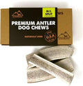 peaksNpaws Premium All-Natural Grade A Split Elk Antlers for Dogs – Naturally Shed in The Rocky Mountains – No Additives, No Preservatives - Healthy and Delicious Treat - Made in USA - M/L Split