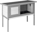 Outvita Rabbit Hutch, 36" Single Deck Waterproof Wooden Chicken Coop Wire Hen Quail House Indoor Outdoor Use,Bunny Cage Small Pet Animal Poultry Cage (Gray)