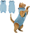 Cat Surgery Recovery Suit - M Size Blue, Soft and Breathable Material for a Cozy Recovery, Effortless to Wear and Perfect for Post-Op Care
