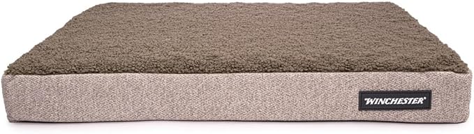 Winchester Pet Orthopedic Dog Bed with Removable Washabe Cover and Non-Slip Bottom, Medium