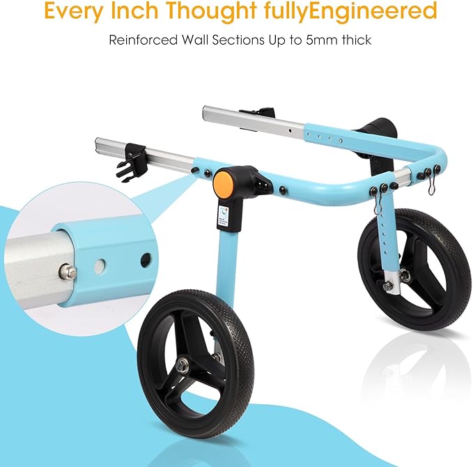 TailWaggers Dog Wheelchair for Back Legs | Adjustable Mobility Aid | All-Terrain Wheels