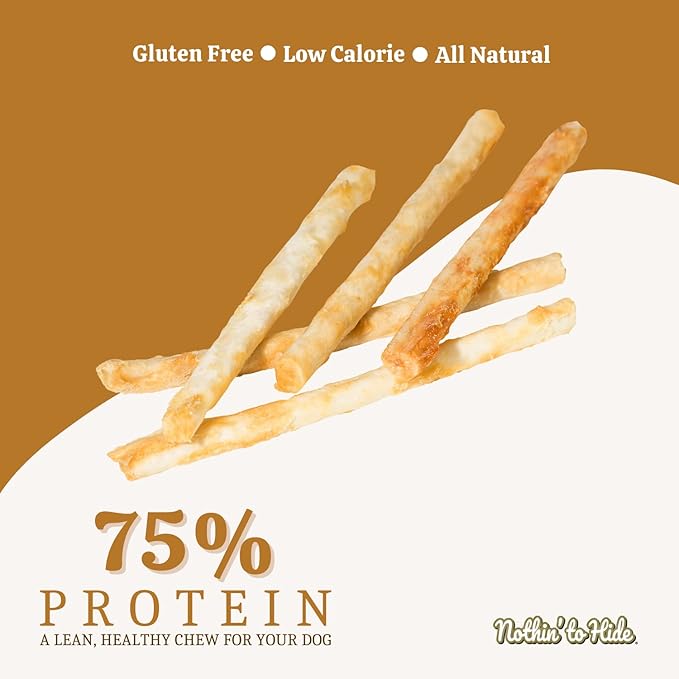 Fieldcrest Farms Nothing to Hide Natural Rawhide Alternative Twist Stix for Dogs - 3 Pack (30 Sticks) Premium Grade Easily Digestible Chews - Great for Dental Health (Peanut Butter, Small Stix)