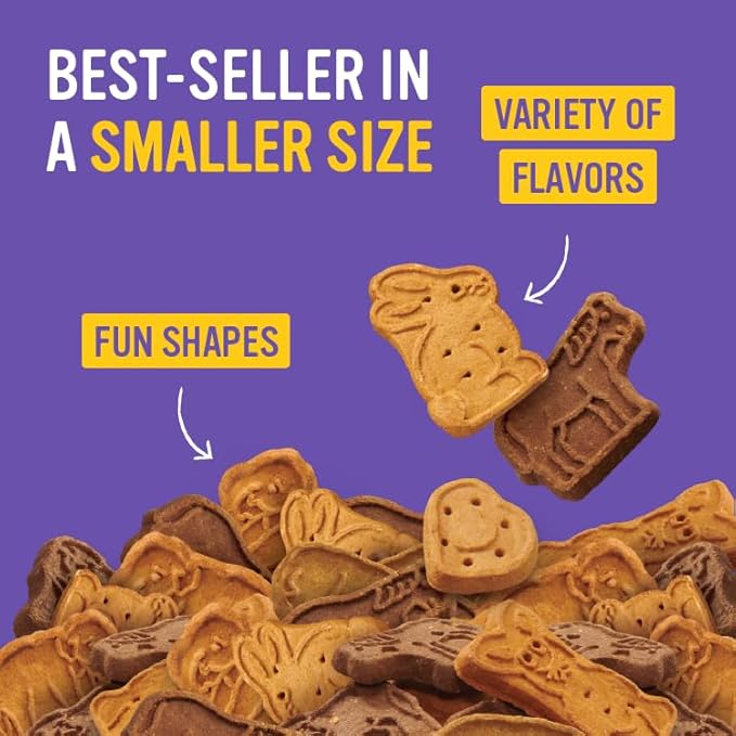 Blue Dog Bakery Natural Dog Treats, Mini Crunch, Assorted Flavors, 16.2oz, 3 Count