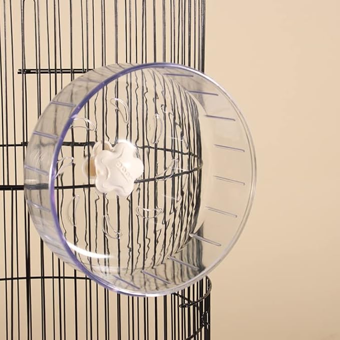 GOLDEAL 6.7Inchs Silent Hamster Wheel, Hamster Toys for Hamster Cage, Super Mute Spinner Exercise Running Wheel for Small Hamsters, Gerbils, or Mice (6.7Inchs)