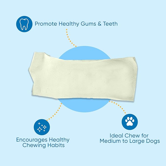 123 Treats Rawhide Chips, Premium Rawhide Dog Chews, Natural Grass Fed Livestock with No Hormones, Additives or Chemicals, Tasty Long Lasting Chews for Dogs, Improve Oral Health, 3 Lbs