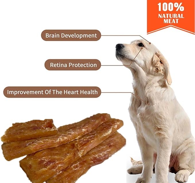 Oven Roasted Single Ingredient Treats for Dogs & Cats | Easy Chew (6.0 oz, Chicken Strips, Large)