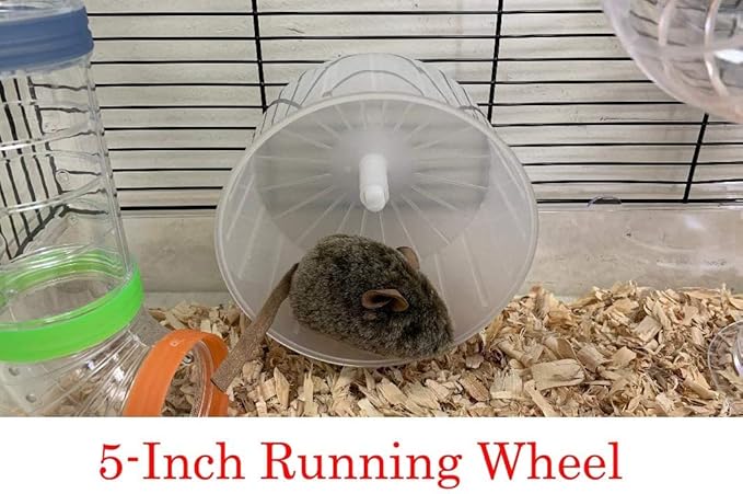 Large Multi-Floors Expandable and Customizable Twin Tower Mansion with Top Lookout Play Zone On Crossover Tube Tunnel for Syrian Hamster Rodent Gerbil Mouse Mice Rat Cage Deep Acrylic Clear Base