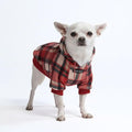 Spark Paws Dog Hoodie – Premium Dog Sweater for Small, Medium, and Large Dogs | Warm Outfits for French Bulldogs, Pitbull, Puppy, Winter Jacket Alternative - Red Plaid, S