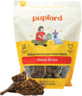 Pupford Steak Strips for Dogs & Puppies - Healthy, Natural, Single Ingredient Freeze Dried Beef Lung Dog Treats - Made in USA (10 oz)