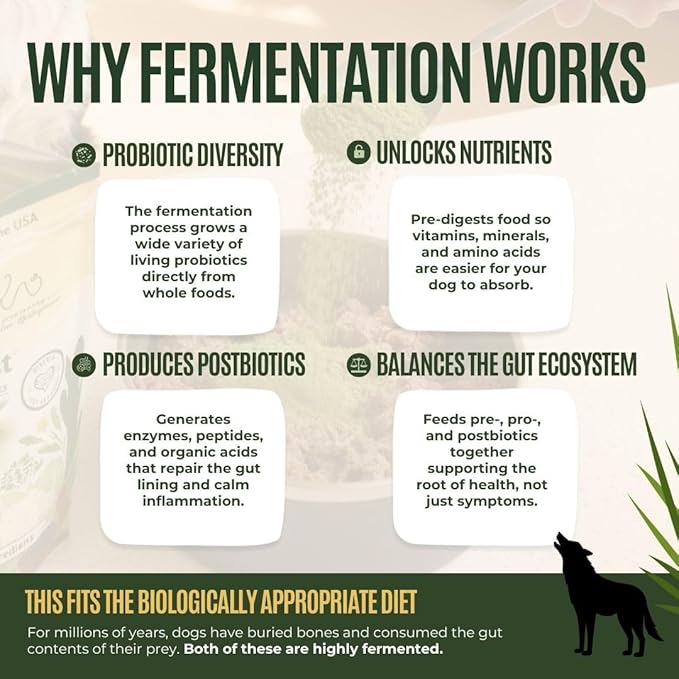GUSSY'S GUT GutAbles- Award Winning White Oak Pastures Pork & Fermented Prebiotic Treat for Dog Gut & Digestive Health- Human Grade Ingredients – Gussy’s Delight Phase