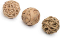 Natural Bunny Chew Toys Funny Safe Hay Grass Ball for Chinchilla Guinea Pig Rats Rabbits Hamster Gerbil Degu (3PC)