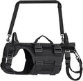 Large Dog Lift Support Harness with Handles, Hip Support Brace for Dogs, Full Body Assistance for Front & Rear Legs, Ideal for Senior & Injured Dogs (Black, XL)