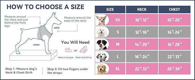 PHOEPET No Pull Dog Harnesses for Small Dogs Reflective Adjustable Front Clip Vest with Handle 2 Metal Rings 3 Buckles [Easy to Put on & Take Off](S, Red)