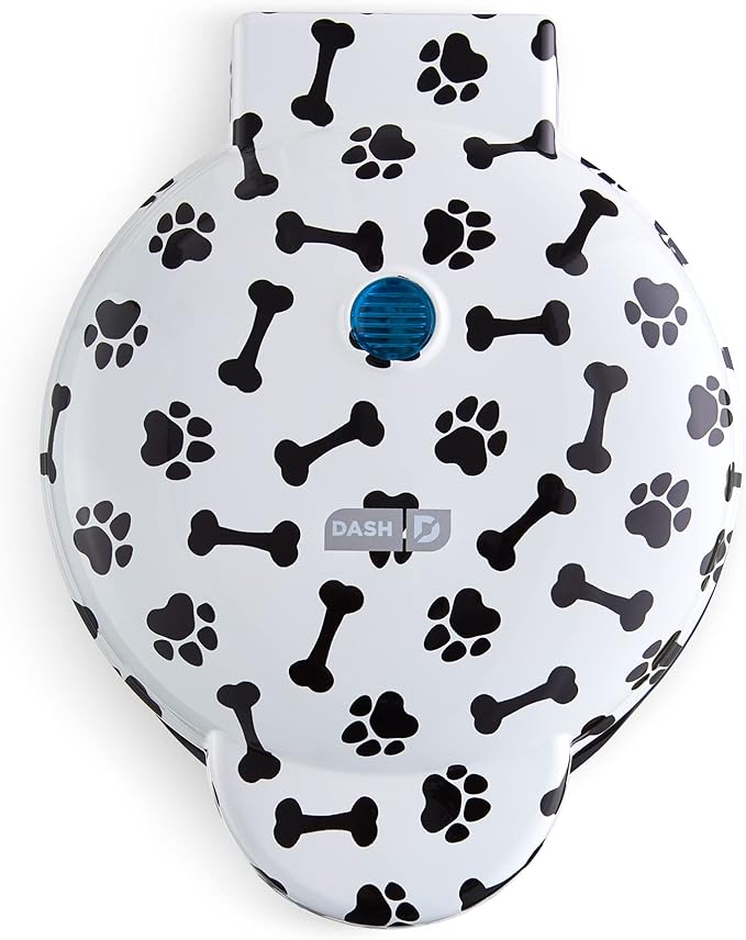 Dash Express Dog Treat Maker - DIY Bone-Shaped Treats - Personalized Dog Gifts - Easy to Clean - 8 Bones, White