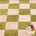 10Pcs 11” x 11” Guinea Pig Pads Washable, Reusable Guinea Pig Fleece Cage Liners, Soft Warm Rabbit Sleep Mat Blanket Bed (Green)