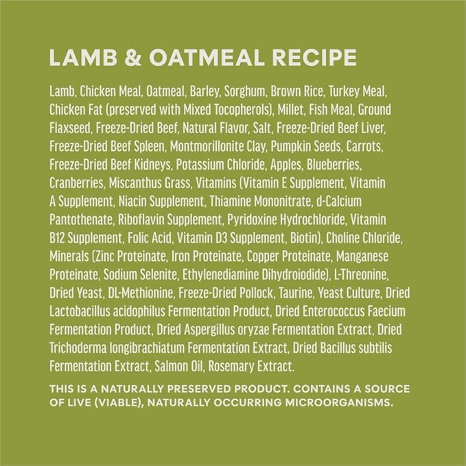 Instinct RawBoost, Natural Dry Dog Food with FreshDried Raw, Whole Grain Recipe - Real Lamb & Oatmeal, 20 lb. Bag