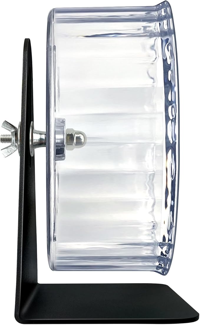 Super Silent Hamster Exercise Wheel - Adjustable Stand, Quiet Rat Wheel ( 6 inch, Transparent)