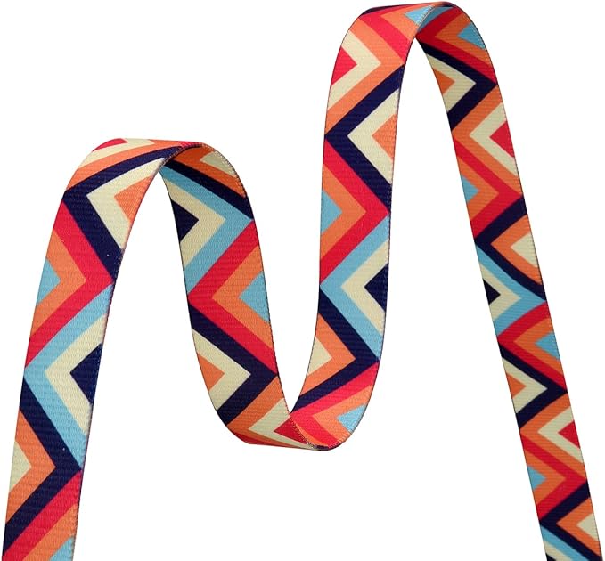 Dog Collar and Leash Set for Small Dogs, Soft Comfy Pet Collar for Small Medium Large Dogs, Geometry Pattern for Boy Girl Puppy Dogs(Colorful Waves Set,S)