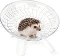 Hamster Wheel, Hamster Flying Saucer Silent Running Exercise Wheel for Hamsters, Gerbils, Mice,Hedgehog and Other Small Pets Silent Running Wheel Hermit Crab Wheel(White)