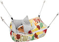 Wontee Guinea Pig Bed Warm Hammock Snuggle Bed for Young Guinea Pig Small Ferret Rat Sugar Glider Squirrel (Yellow)