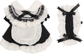 Pet Maid Outfit Cat Princess Dresses Adorable Costume with Headwear for Cats Dogs Birthday Party Black M