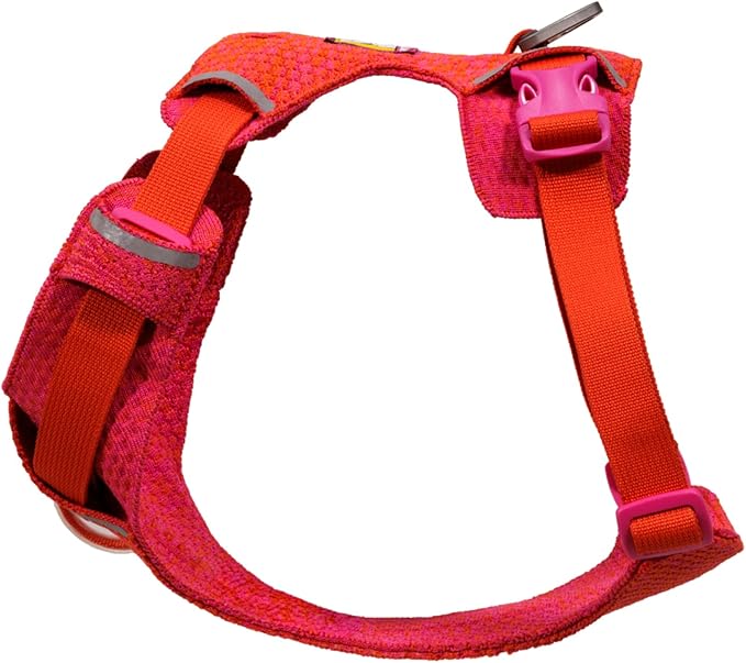 Ruffwear, Front Range Flex Dog Harness, Engineered Knit Construction for Ultimate Fit and Mobility, Lightweight Flexible Everyday Harness with Dual Leash Clips, Rose Violet, XX-Small