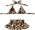 Junchl Small Dog Bikini,Summer Pet Swimsuit Puppy Bathing Dress Beach Clothes, Hawaiian Party Pet Costume Outfit for Puppy Cat Kitten Leopard S