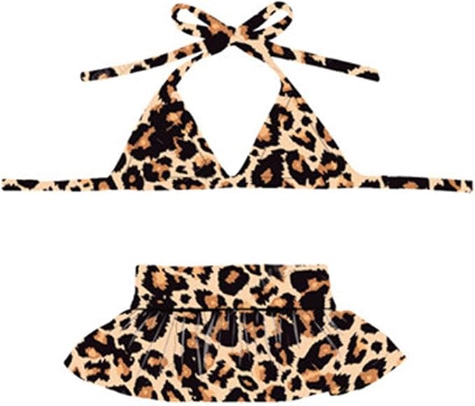 Junchl Small Dog Bikini,Summer Pet Swimsuit Puppy Bathing Dress Beach Clothes, Hawaiian Party Pet Costume Outfit for Puppy Cat Kitten Leopard S