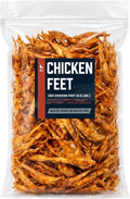 USA Chicken Feet Dog Chew Value Pack (2.5lbs./~115 Feet) 100% Natural and Only Water-Washed - Natural Scent - Single-Ingredient, Crunchy Dental Treats - Supports Healthy Joints