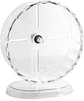 Hamster Wheel,Super Silent Hamster Exercise Wheels,Silent Wheel,Hamster Wheels,Adjustable Stand Hamsters Exercise Wheels,Quiet Rat Wheel (Transparent, Ф7 inch)