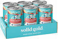 Solid Gold High Protein Wet Dog Food for Large Dogs & Small Dogs - Soft Grain Free Canned Dog Food w/Real Beef, Prebiotics & Superfoods for Gut Health & Immune Support - All Ages - 6ct 13.2oz Cans