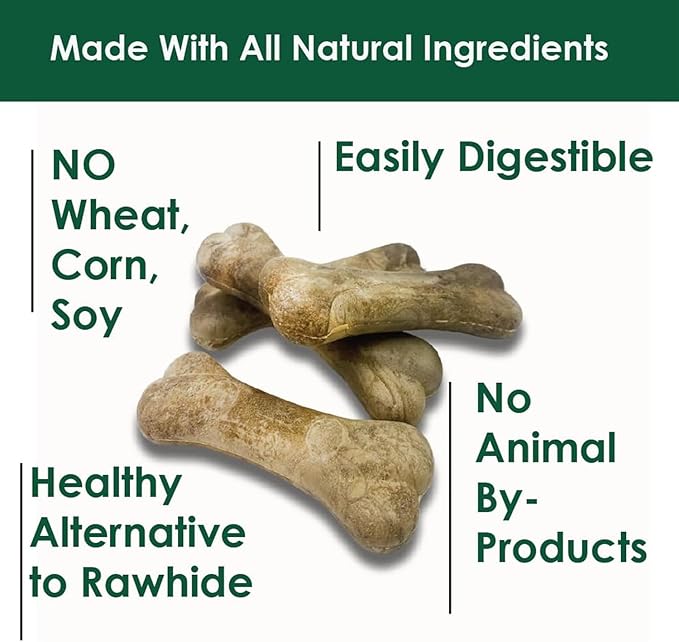 Bonies Natural Calming Formula Large-Sized Single Bone - Contains Chamomile & Lavender, Help Anxiety, Excessive Barking and Trembling, Chicken Flavor, [Large Dog], 1 Bone