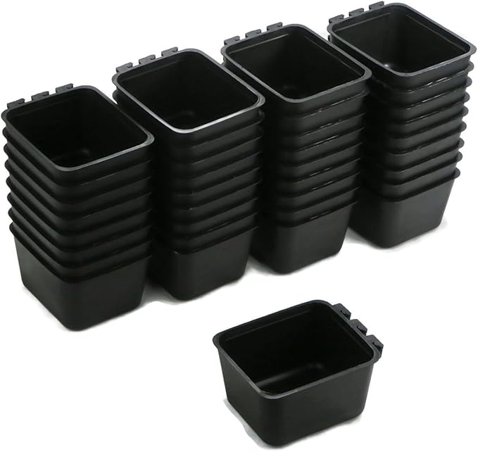 The ROP Shop 36-Pack - Black Cage Cups for Feed & Water for Poultry, Ducks, Birds, Hamster
