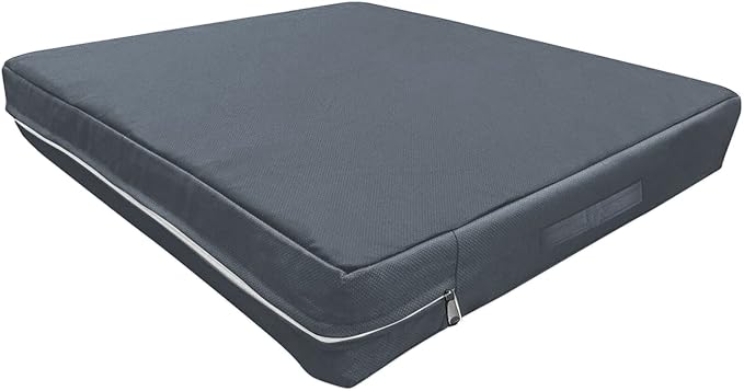 Waterproof Dog Bed Cover, 44" L x 32" W x 4" H, 600D Oxford Fabric, Removable and Washable with Hidden Zippers, Replacement Cover Only Without Stuffings