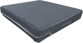 Dog Bed Cover for 36" L 27" W 3" H - 600D Oxford Waterproof with Zipper and Carry Handle - Washable, Cover Only (Gray)