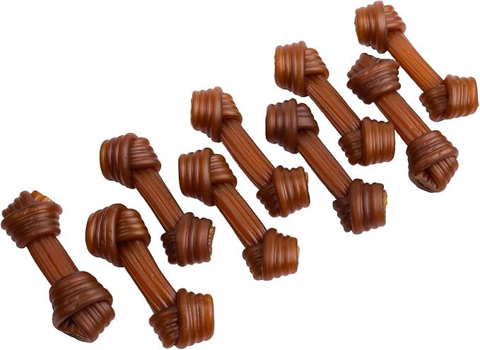 Rawhide Free Dog Chews | Ribbed Bones | for Large - Extra Large Dogs | Pumpkin, Psyllium Husk and Chicory Root for Easy Digestion and Overall Gut Health (2 Bones, Pumpkin)