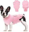 OYX Dog Surgery Recovery Suit, Adjustable Back Dog Onesie for Surgery Female Male, Recovery E-Collar & Cone Alternative Surgical Spay, Breathable Bodysuit Shirt Protect Dog's Prevent Licking, Pink M